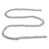 1 Yard 3 Rows Rhinestone Chain Round Glittering Rhinestone White