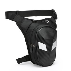 Beintasche Motorrad, Beintasche Herren, Wasserdichte Oberschenkeltasche Gürteltasche,Robuste Eva Motorrad Tasche Bein,Erweiterbare Aufbewahrung Bauchtasche Herren Damen für Radfahren,Wandern,Klettern