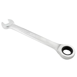 Jiozermi 17mm Ratcheting Combination Wrench, 72 Teeth Metric Ratcheting Wrench SAE 12 Point Ratchet Box Ended Spanner Tools