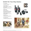 Uniden SX307-3C FRS 3-Pack, Up to 30-Mile Range, Walkie Talkies,