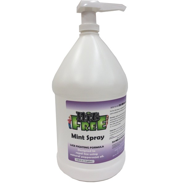 Nit Free Head Lice Repellant Spray Refill (Peppermint, 1-Gallon)
