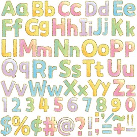 chiazllta 266 Pcs Letters Combo Pack Set Bulletin Board Letters Watercolor Letters and Number Accents for Bulletin Board Display Home School Classroom Decor