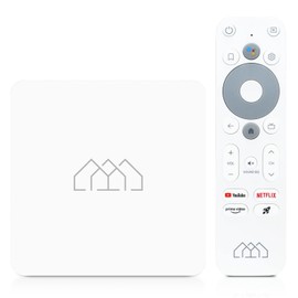 AB-COM Homatics Box R Lite 4K Smart TV Media Player Media Streaming Client Android TV 11 Flash eMMC 16GB Bluetooth 5 100Mbps Fast Ethernet LAN Port Chromecast 4K Ultra HD AV1