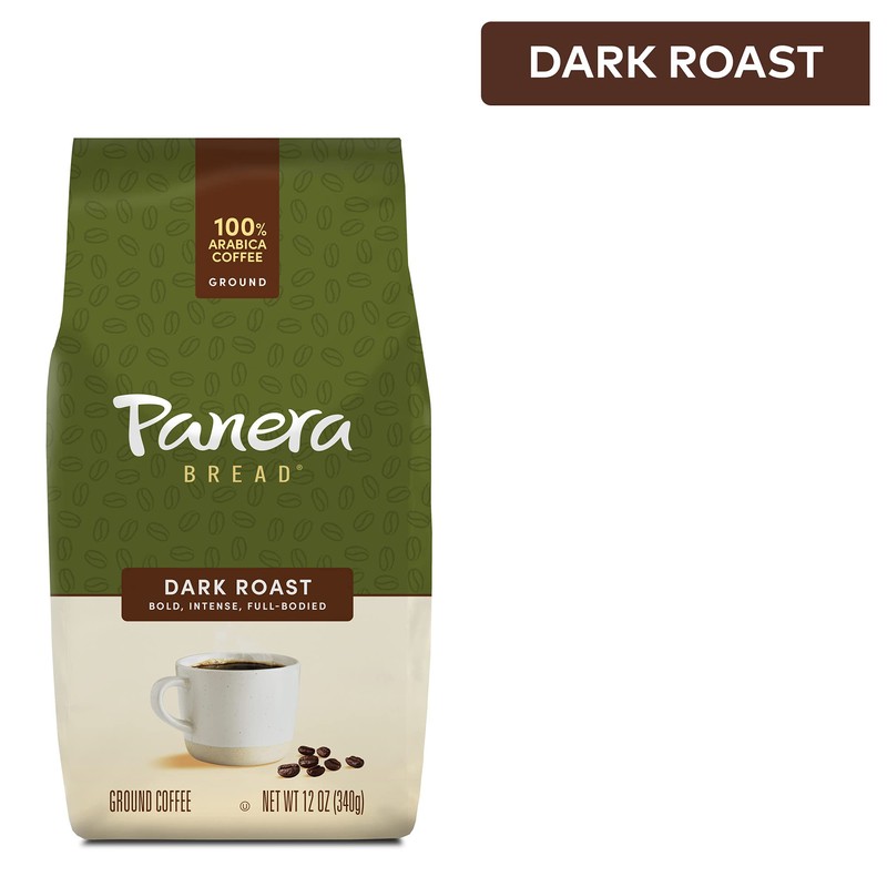 Panera Dark Roast, Ground Coffee, 100 percent Arabica Coffee, Bagged
