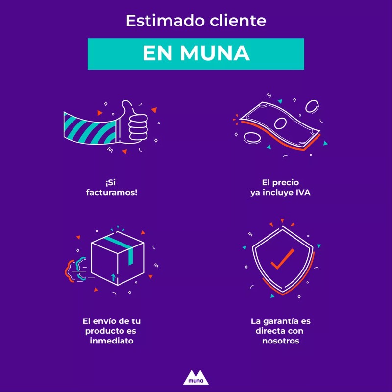 Muna Termo Doble Pared Acero Inoxidable Con Asa 550 Ml