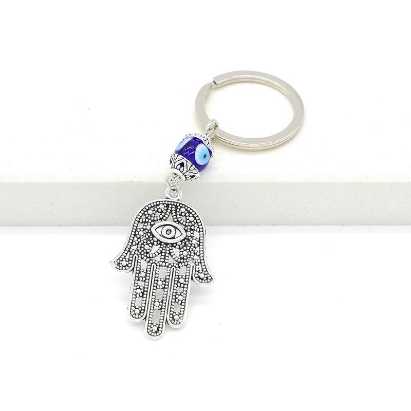 Jasimkiss Evil Eye Keychains Hamsa Hand keychains Protection Good Luck