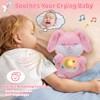 seOSTO Soothing Bunny Breathing Bunny Teddy Plush with Light and