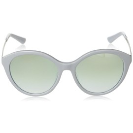 ARMANI EXCHANGE AX4134SF Sunglasses, SHINY OPALINE AZURE FRAME / GRADIENT GREEN MIRRROR SILVER LENS