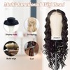 Wig Stand with Head, 22 Inch Canvas Wig Head with