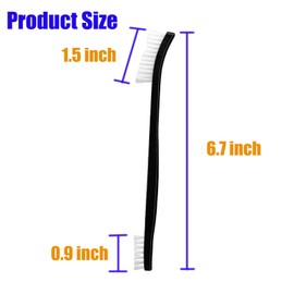 Mcduyant 2 Pcs Small Cleaning Brushes Double-Ended Detail Cleaning Brush Nylon Brushes for Cleaning Jewelry Cleaning Brush (2)