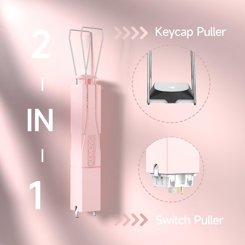 KEMOVE P10 Key Cap Remover, 2-in-1, 304 Stainless Steel, Key