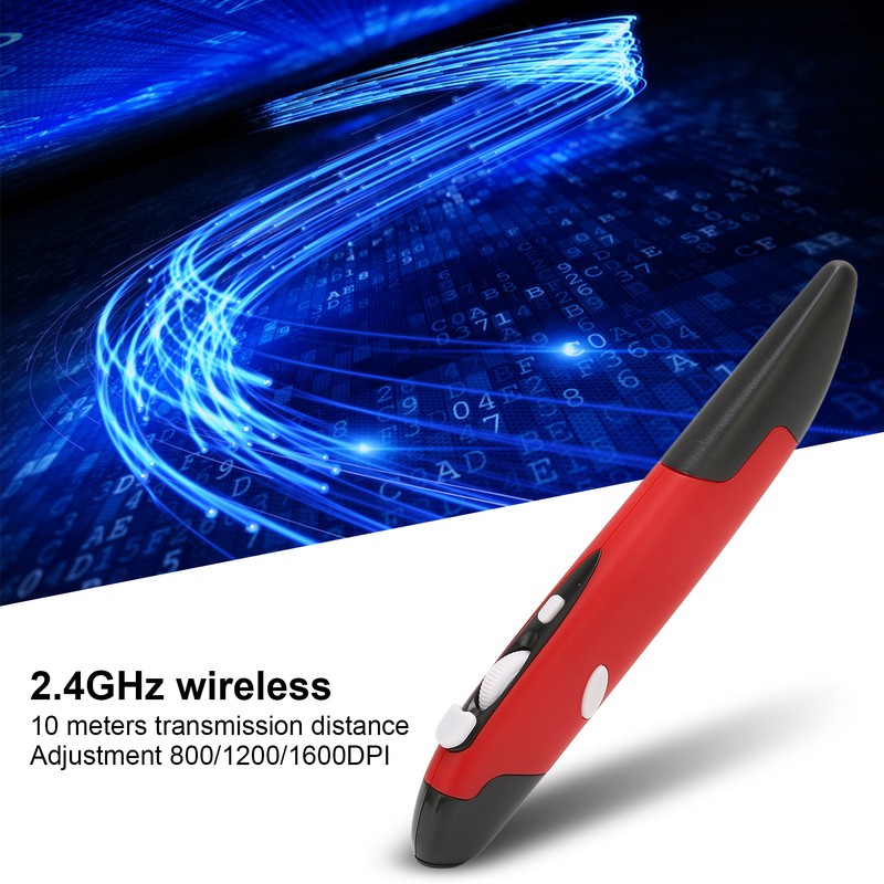 Wireless Optical Pocket Pen Mouse Adjustment 800 1200 1600 DPI
