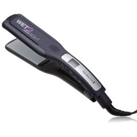 Remington S8001G Wet 2 Straight Wide Plate Wet/Dry Ceramic Hair Straightening Iron with Tourmaline, 2 Inch, Purple