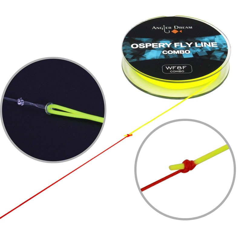 ANGLER DREAM Fly Fishing Reel wih Line Combo WF 5WT