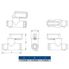 Little Giant ACS-4 In-Line Condensate Drain Overflow Shut-off Switch, 24 VAC Input Voltage, 5 Amp Capacity, 72 inch Leads, Black/White, 599125