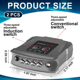 VIHOSE 2 Pcs LED Clip-on Cap Lights, Rechargeable Waterproof Hat Light, Ultra Bright Headlamp for Outdoor Fishing, Camping & Hand Work(Black, Gray)