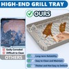 Stainless Steel Fish & Veggie Grill Tray for Traeger Grill