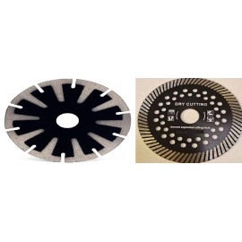 Roxx 7" Diamond Convex curved & Turbo Saw Blade for stone granite marble concrete cut