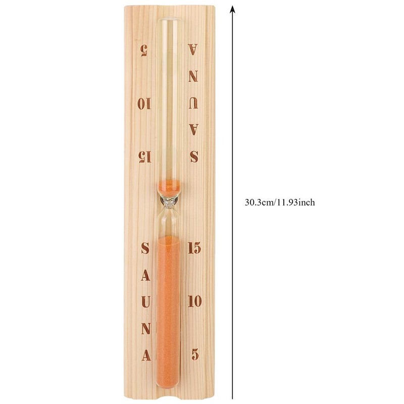 Wooden Sauna Timer for Spa Bath, Wall Mounted, Heat Resistant,