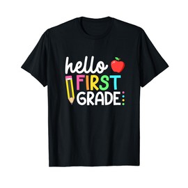 Hello First Grade Team 1st Grade Back to School Teacher Kids T-Shirt