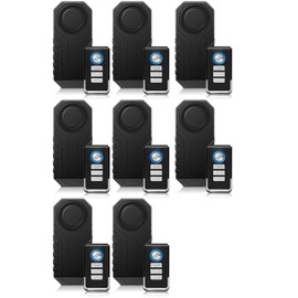 KCMYTONER 113db Loud Bicycle Alarm System Anti Theft,Vibration Sensing Bike Alarm with Remote,IP65 Waterproof,SOS Function,Suitable for Electric Bicycles,Mobility Scooters,Electric Bicycles,8PK