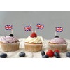 SHATCHI Union Jack Toothpicks British Sandwich Flags Food Cupcake Cocktail