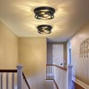 ZHU YAN Farmhouse Light Fixtures,2 Pack Flush Mount Ceiling Light,Rustic