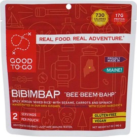 GOOD TO-GO Bibimbap - Double Serving | Dehydrated Backpacking and Camping Food | Lightweight | Easy to Prepare