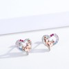 Capybara Earrings Capybara stud Earrings 925 Sterling Silver Heart-shape Stud