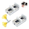 ZFYQ 2 Pack Sliding Window Locks, Window Lock with Key,
