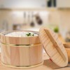 HOLIDYOYO 1 Set of Wooden Rice Bucket, Wooden Sushi Rice