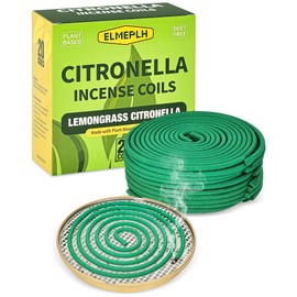 Citronella Incense Coil Outdoor - Each Burns for 8 Hours (Contains 20 coils & 1 Stands)