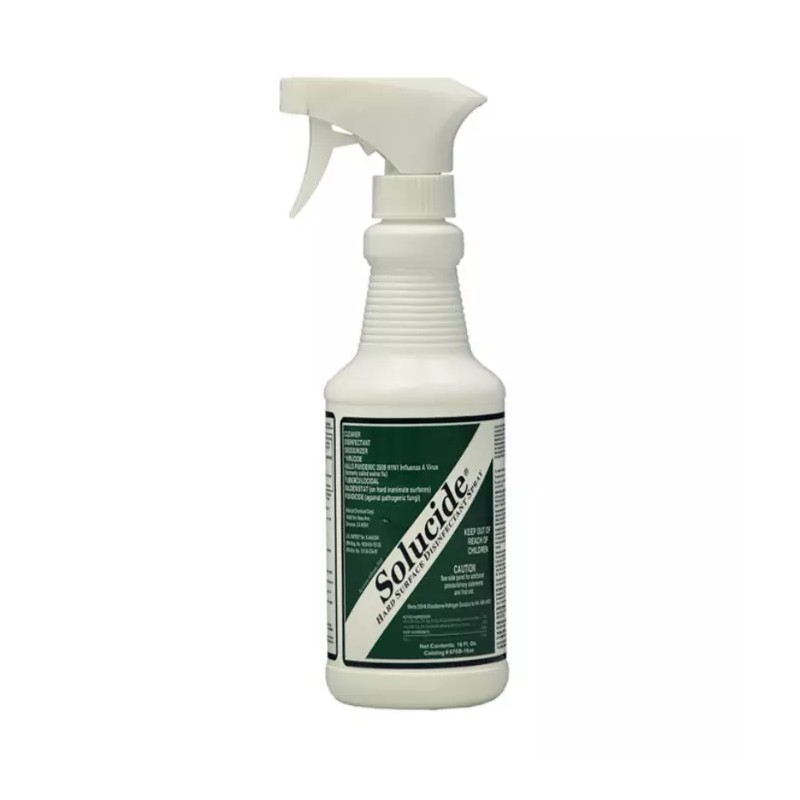 Solucide Hard Surface Disinfectant Spray, 16 oz. pump spray bottle