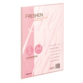 Kokuyo clear. Book huressixen Fixed A4 5 Pocket Pink Russet – s10p