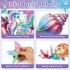 Mermaid Birthday Decorations Mermaid Party Honeycomb Centerpieces, Hanging Swirls Happy