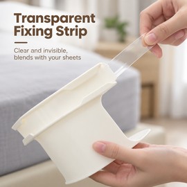 Bed Sheet Corner Grippers for Secure Bedding – 4-Piece Plastic Tightener Clips for Keeping Sheets Neat and in Place