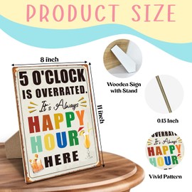 Vintage Bar Sign, 8×11 Inches Wooden Sign with Stand, Bar Decor for Wall Decor, Apartment, Man Cave, Home Bar, Farmhouse, Basement, Patio, Garage, Outdoor Yard-08