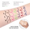 evpct 7Pcs Colored liquid Eye Liners Face Stamp Cosplay Gothic