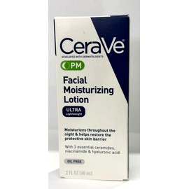 CeraVe PM Facial Moisturizing Lotion Night Cream 1.7 Oz Each