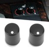 Aramox 2pcs Car Seat Heater Switch Knob, Rotary, Black, Manual
