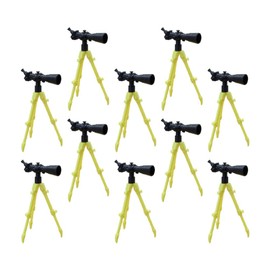 NUOBESTY Dollhouse Miniature Telescope with Tripod, 12Pcs Miniature Telescope Toys Model Mini Pocket Binoculars Early Educational Toys for Small House Decor Random Color
