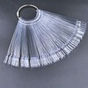 KRISMYA Set of 4 Total 200 Pcs Clear Nail Swatches