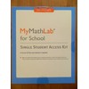 MyMathLab Access Card for School (1-year Access), 1/e