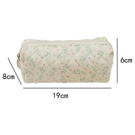 Qiwenr Pencil Case Pencil, Teenage Pencil, Universal Case, Cute Cartoon Small Bag Can be Used as a Key Bag, Make up, a Toy, and is Easy to Carry (White, Blue)