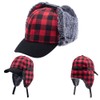 Winter Buffalo Plaid Trapper Hunting Hat Lumberjack Hat Ear Flaps