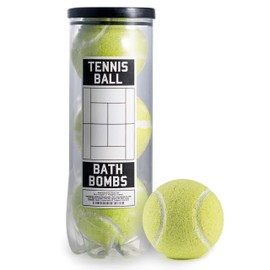Tennis Ball Bath Bombs - 3 Pack - Tennis Gift - Tennis Gifts Accessories for Women - Kids Tennis Equipment Coach Gifts - Women - High School Tennis Teams