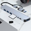 8 In 1 USB C Hub Aluminium Alloy with 1