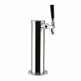Beer Tower with Tap, Stainless Steel Drink Tower Beer Dispenser, Durable Beer Tower Dispenser Draft Beer Dispenser for Kegerator Home Bar Club (1 Tap)