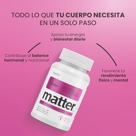 Matter Diaria Fem, Vitaminas para Mujer con Inositol, Quatrefolic®, Ferrochel®, Minerales Quelados TRAACS® & Albion®, Apoyo al Bienestar Femenino, Ene
