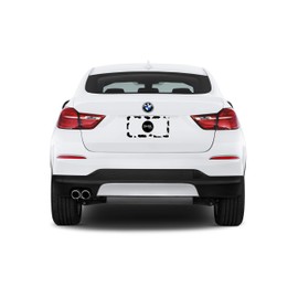 DMSE Plastic License Plate Frame Cover Holder Cool Decorative Design for Any Vehicle Car or Truck (Cow)